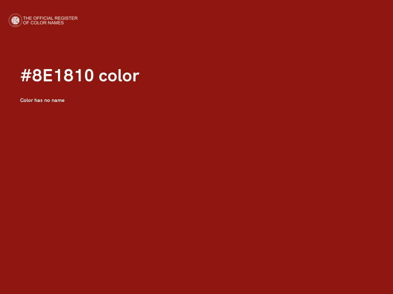 #8E1810 color image
