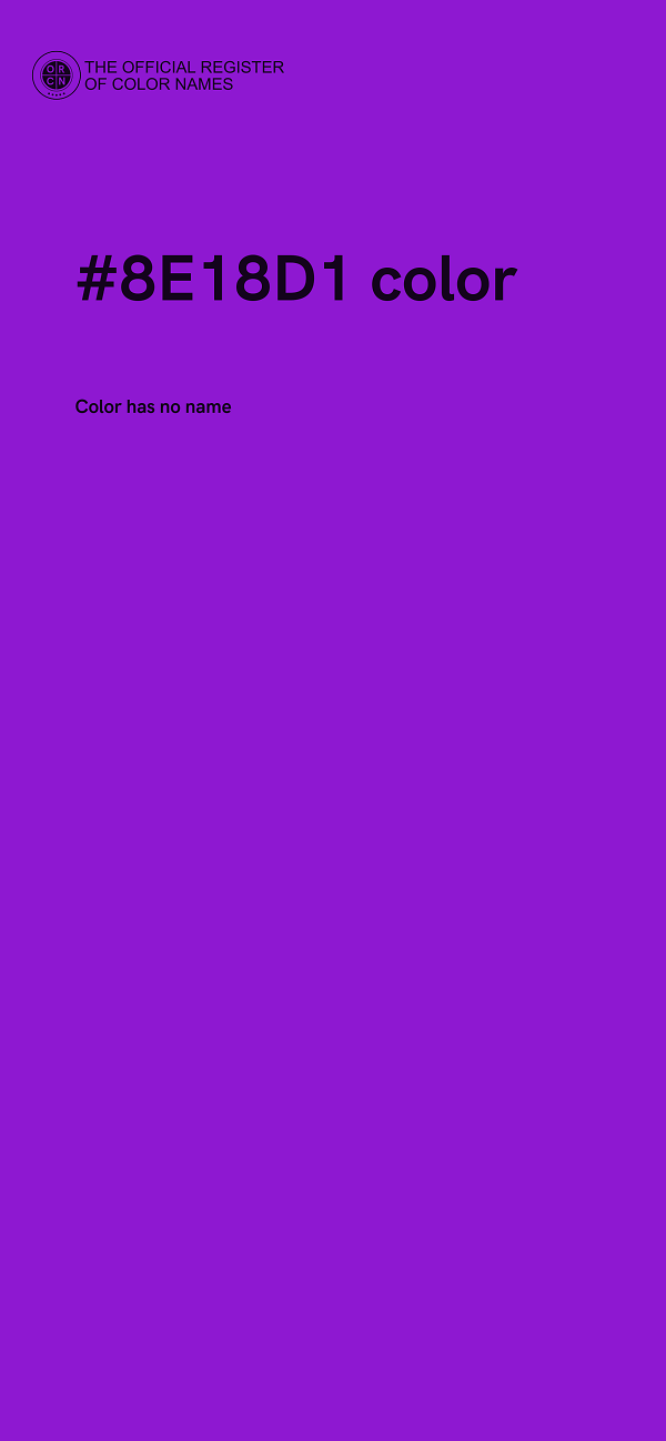 #8E18D1 color image