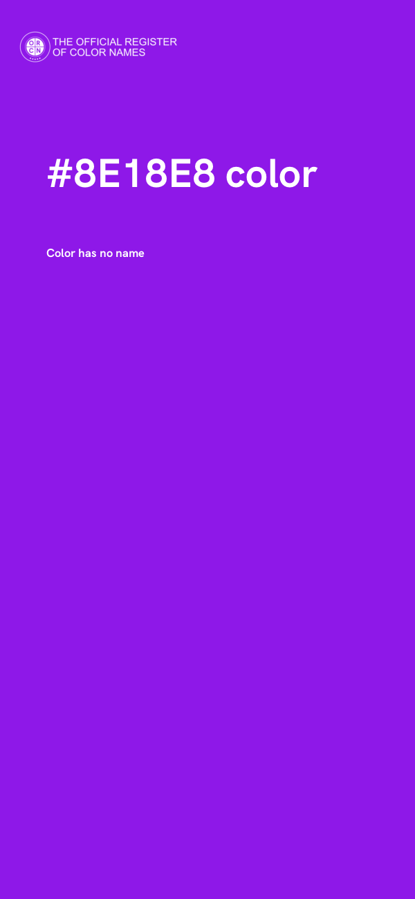 #8E18E8 color image
