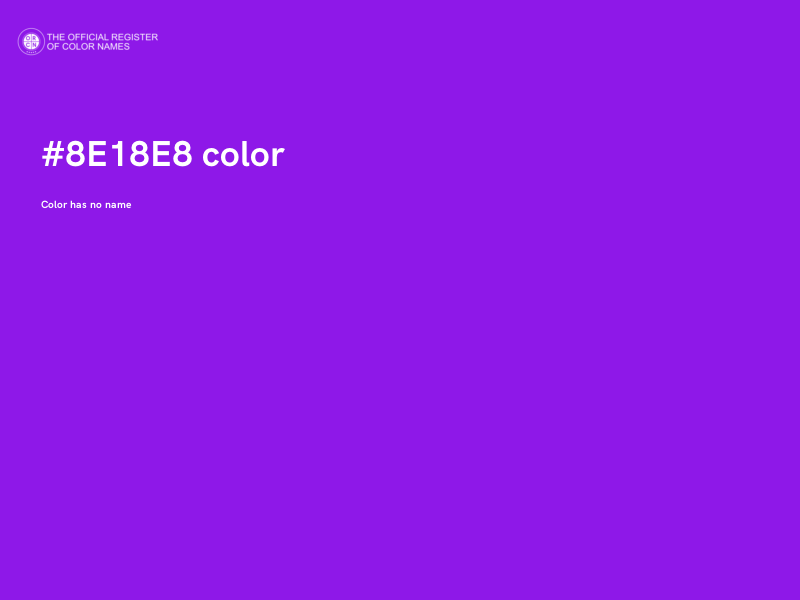 #8E18E8 color image