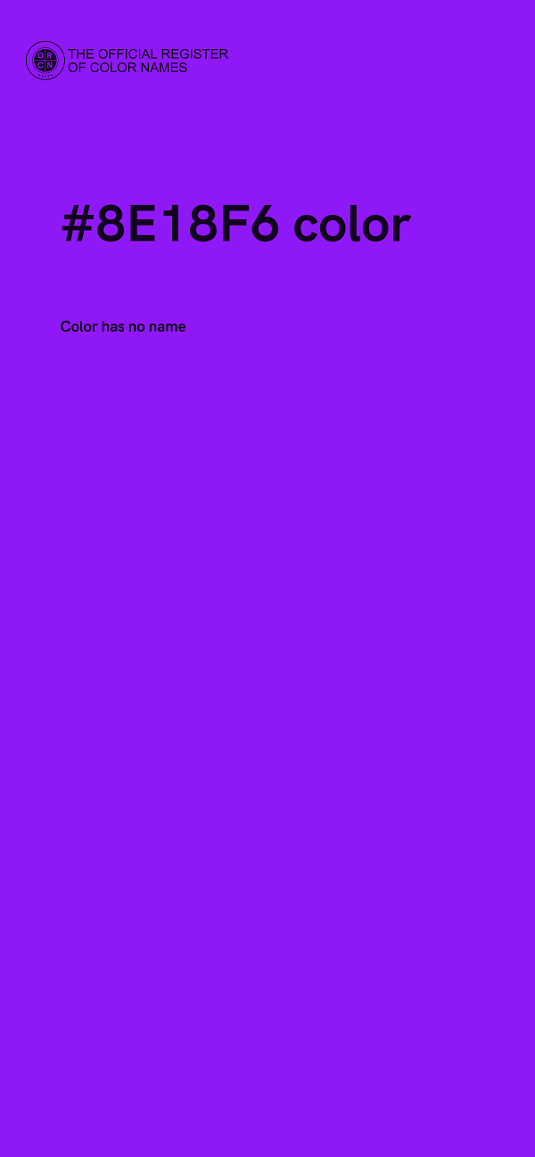 #8E18F6 color image