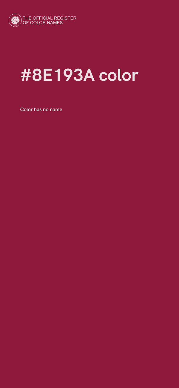 #8E193A color image