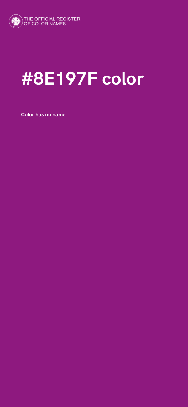 #8E197F color image