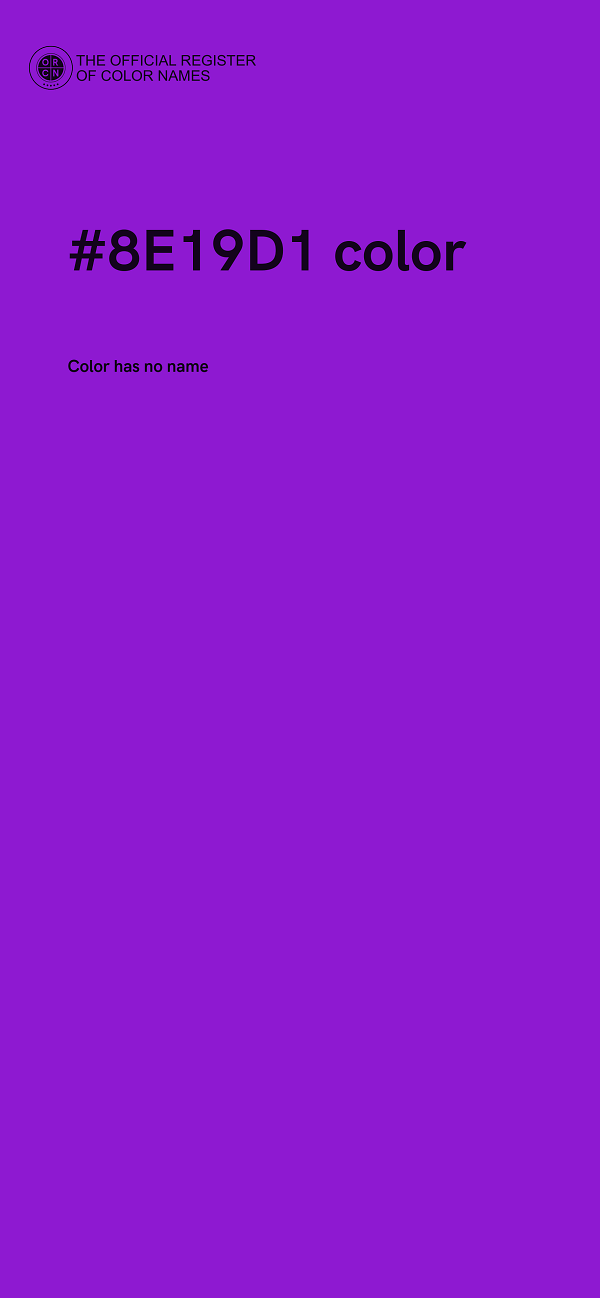 #8E19D1 color image