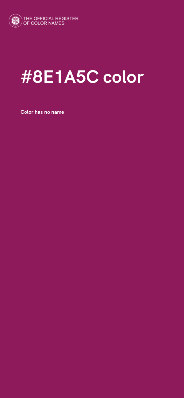 #8E1A5C color image