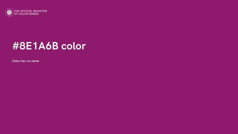 #8E1A6B color image