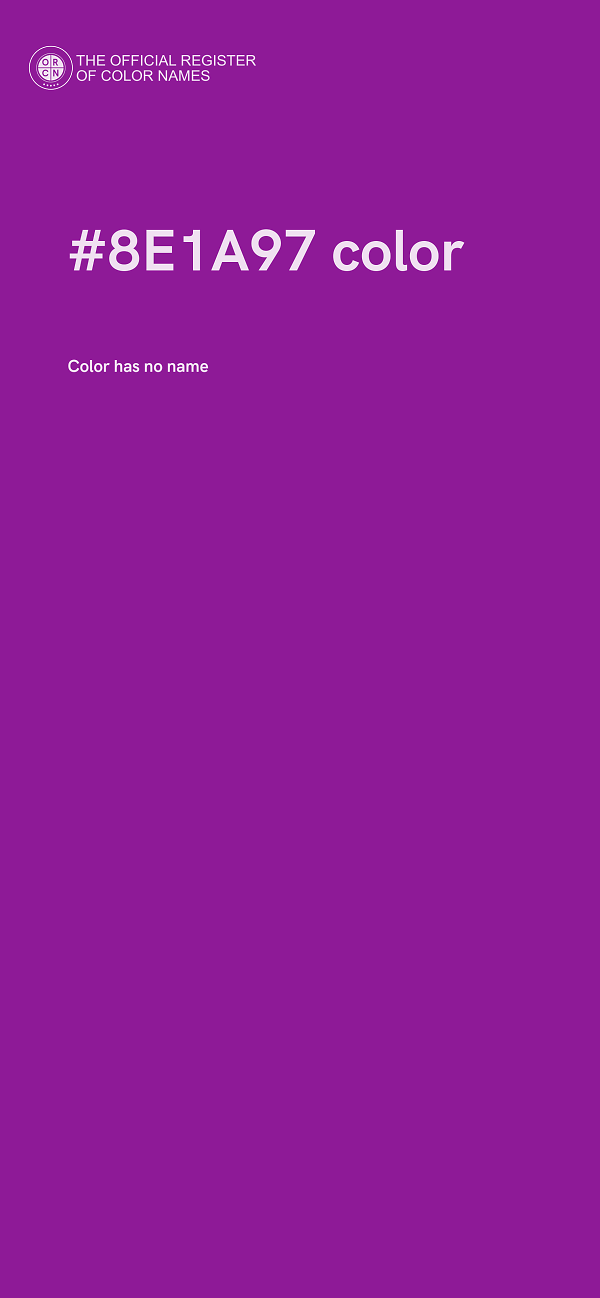 #8E1A97 color image
