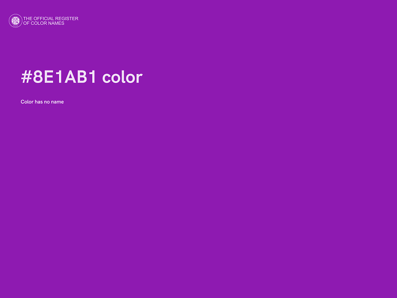 #8E1AB1 color image