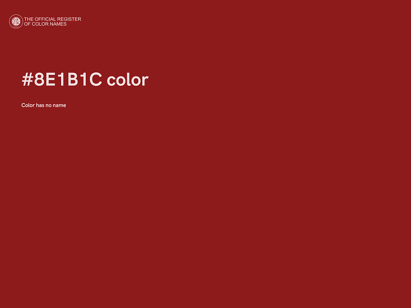 #8E1B1C color image
