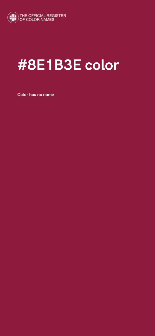 #8E1B3E color image