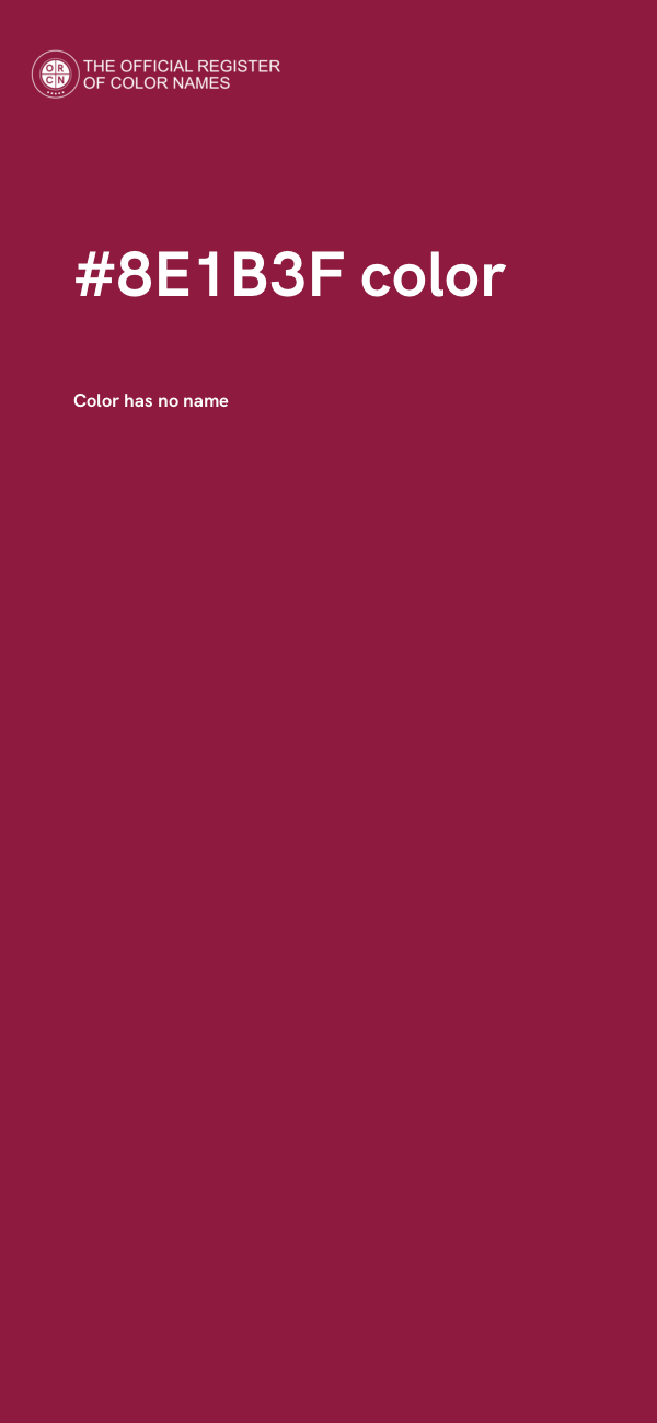 #8E1B3F color image