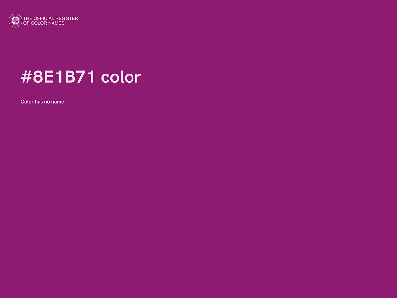 #8E1B71 color image