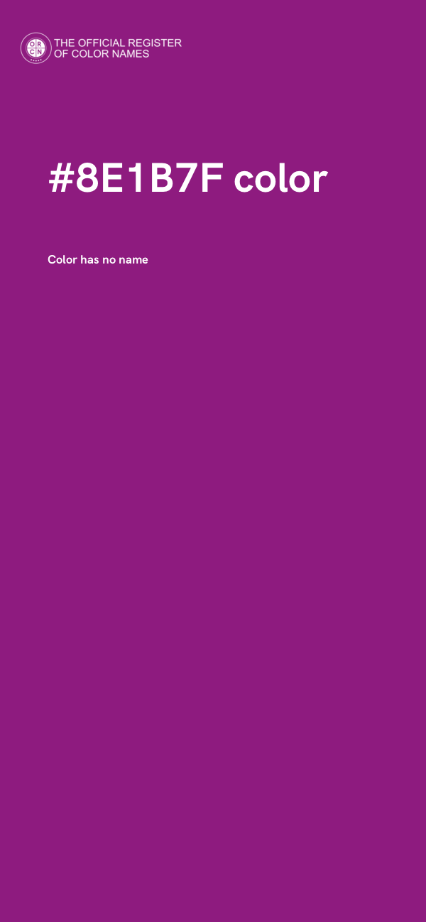 #8E1B7F color image