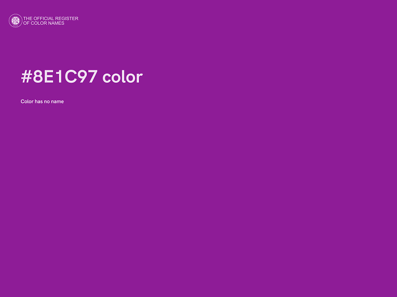 #8E1C97 color image