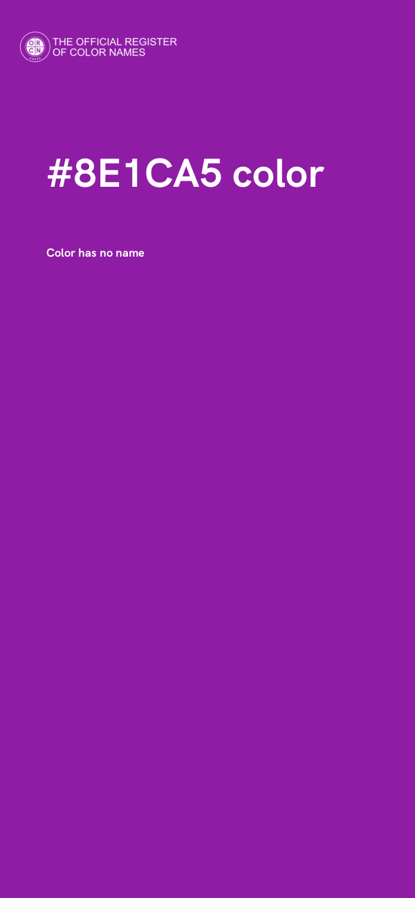 #8E1CA5 color image
