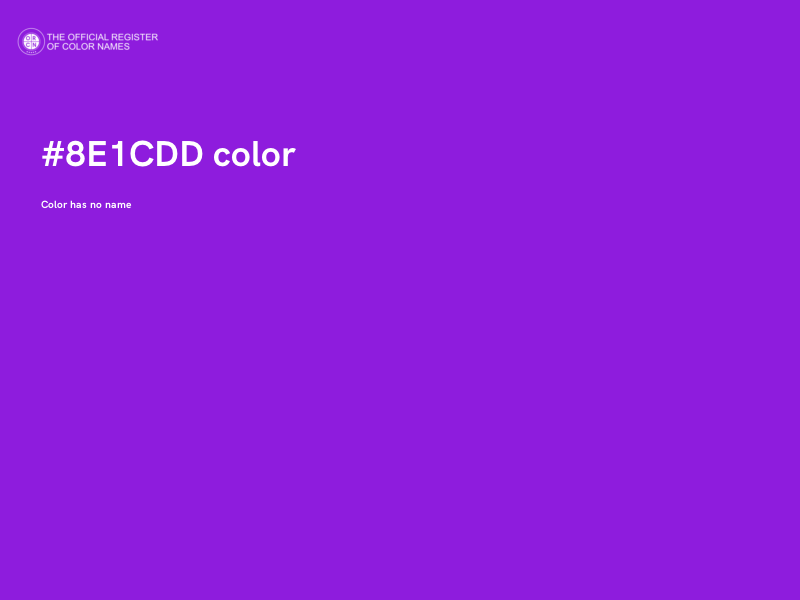#8E1CDD color image