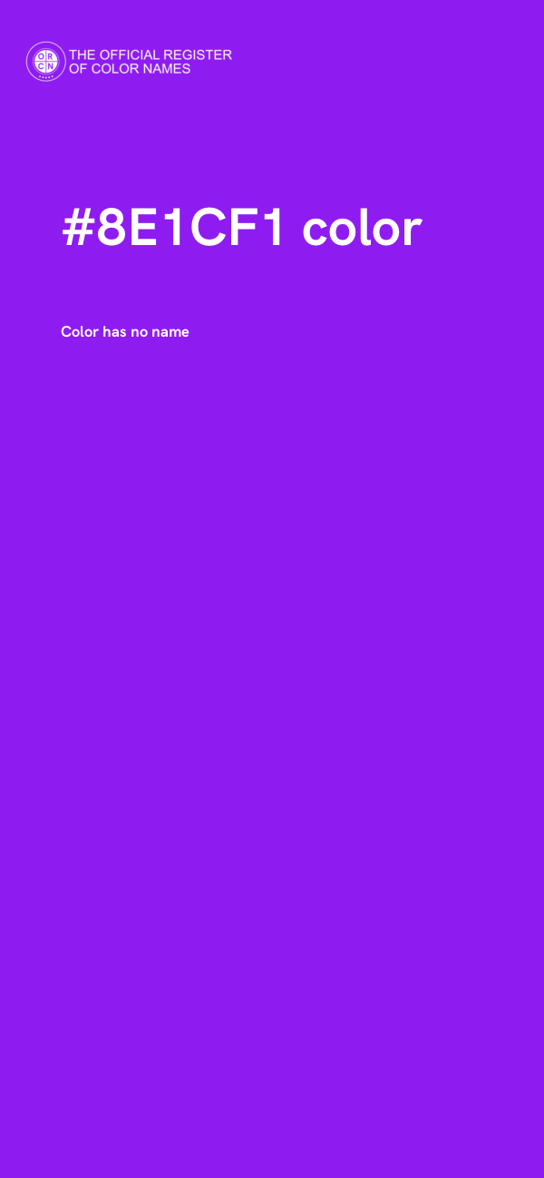 #8E1CF1 color image
