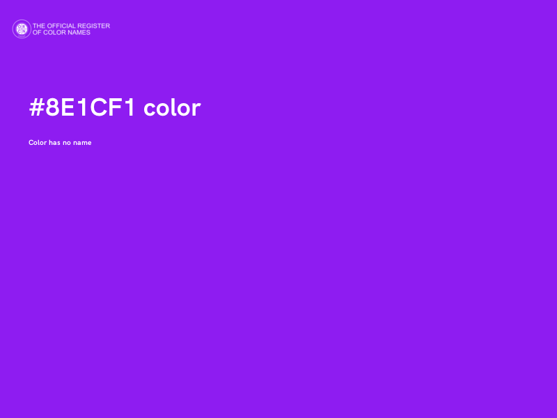 #8E1CF1 color image