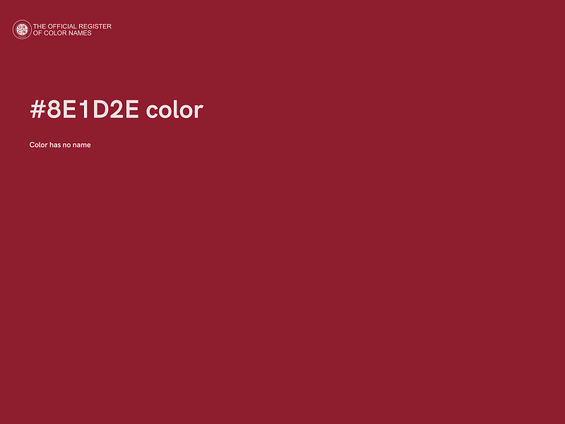 #8E1D2E color image