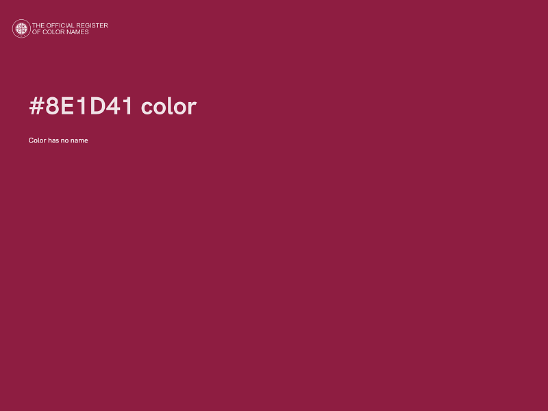 #8E1D41 color image