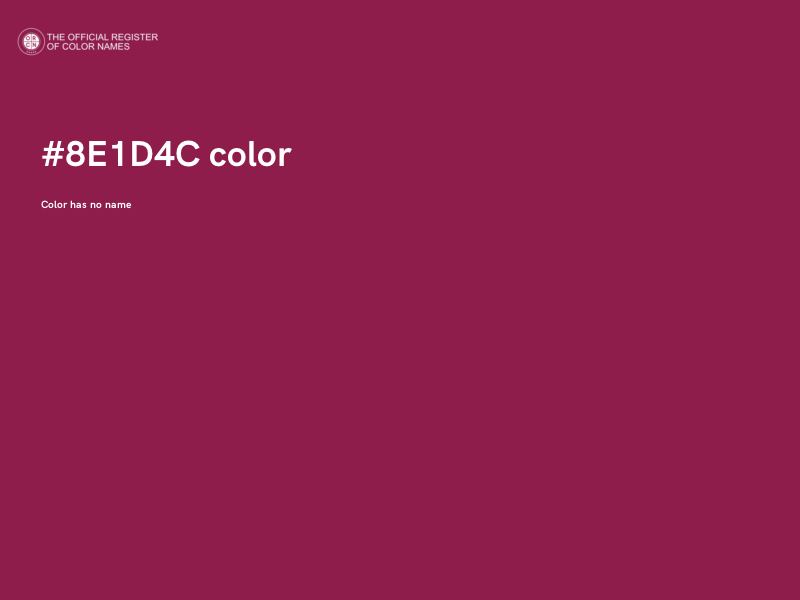 #8E1D4C color image