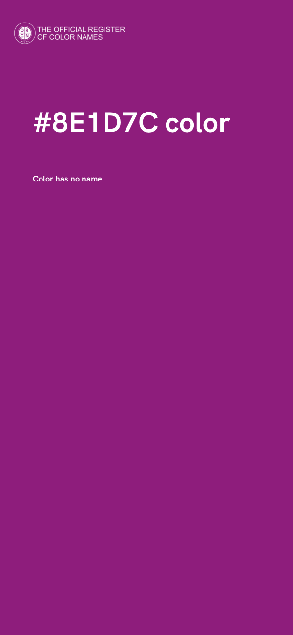 #8E1D7C color image