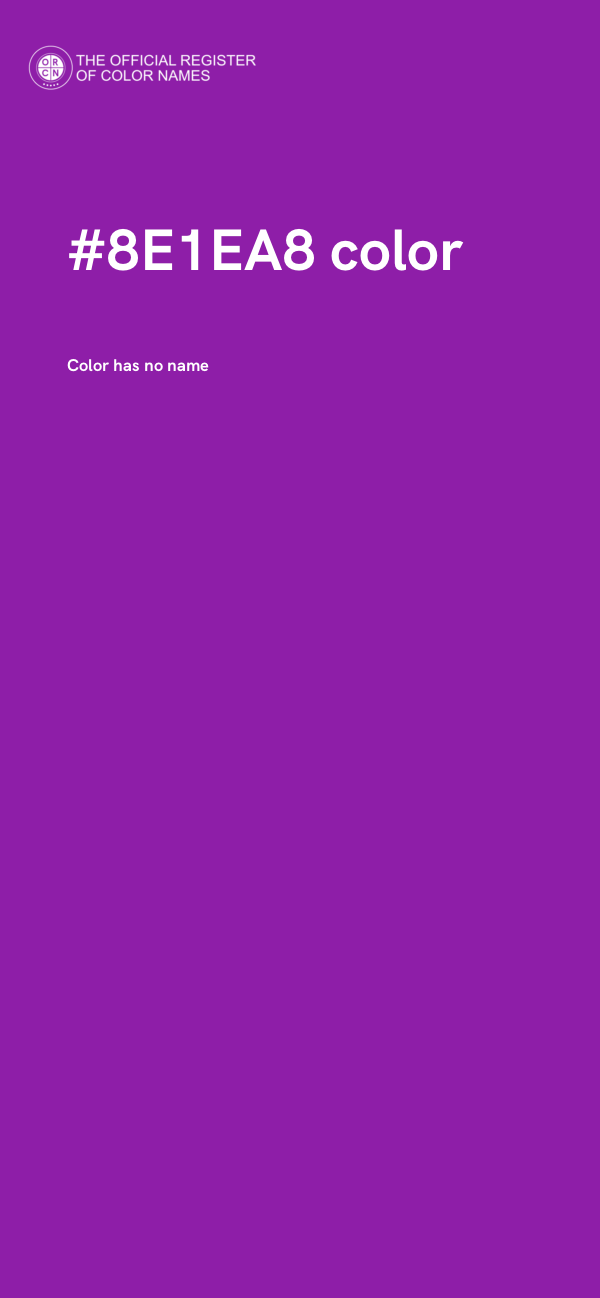 #8E1EA8 color image