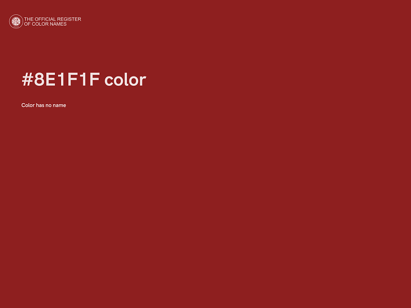 #8E1F1F color image