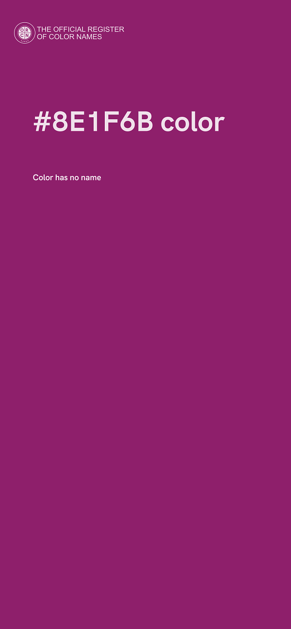 #8E1F6B color image
