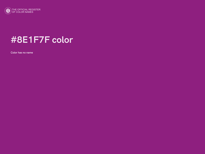 #8E1F7F color image