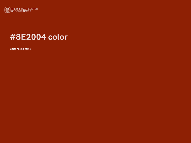 #8E2004 color image