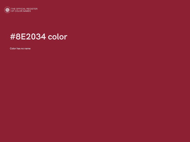 #8E2034 color image