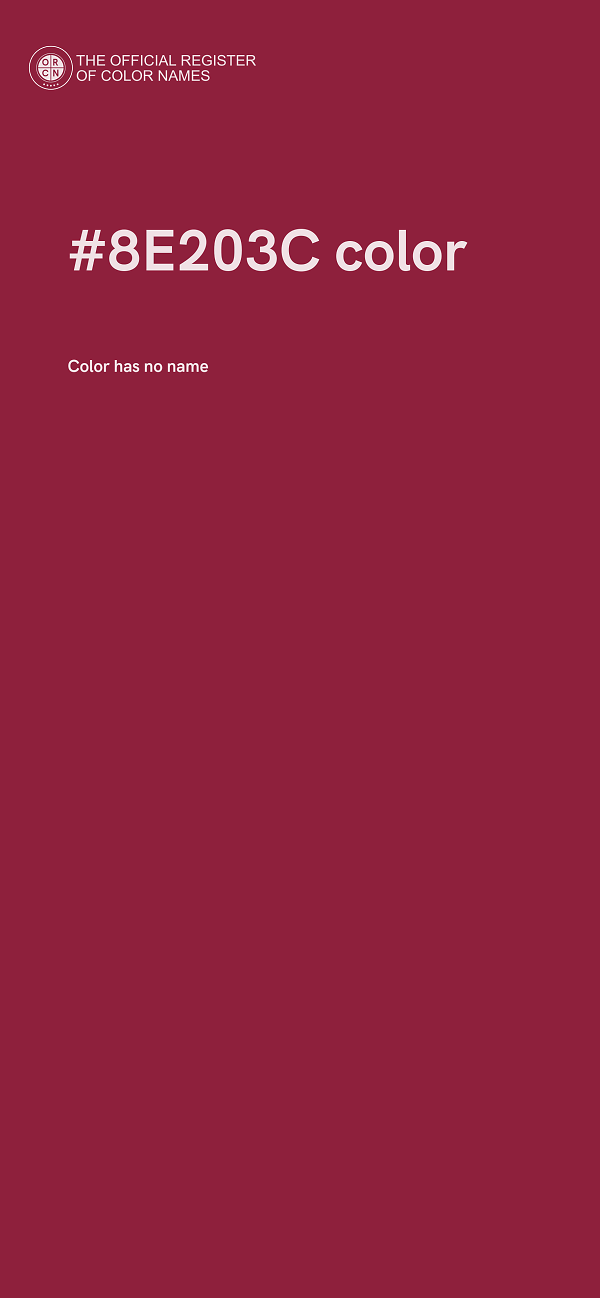 #8E203C color image