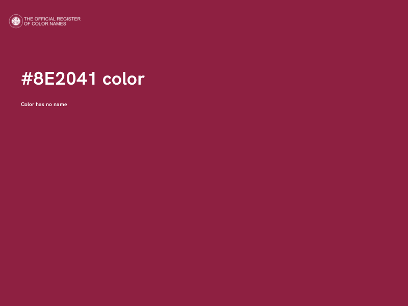 #8E2041 color image