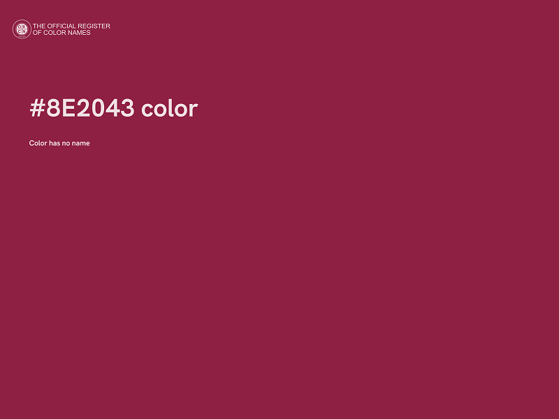 #8E2043 color image