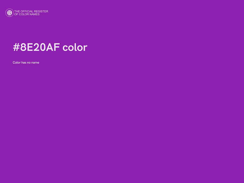 #8E20AF color image