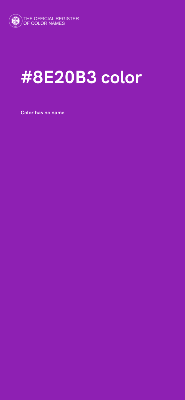 #8E20B3 color image