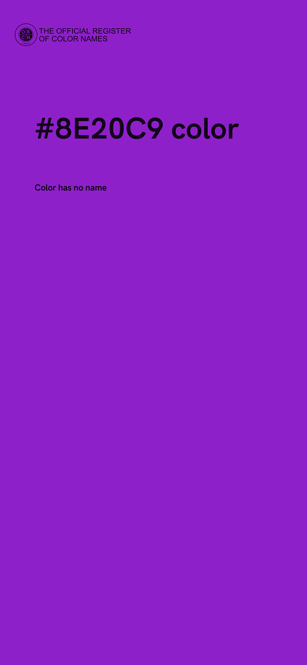 #8E20C9 color image