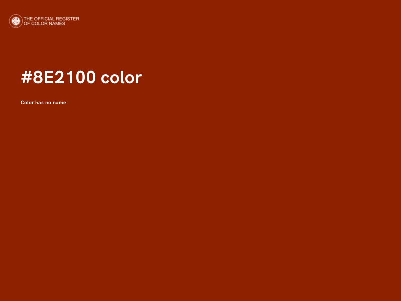 #8E2100 color image