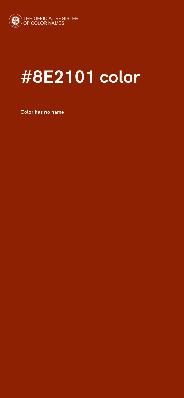 #8E2101 color image