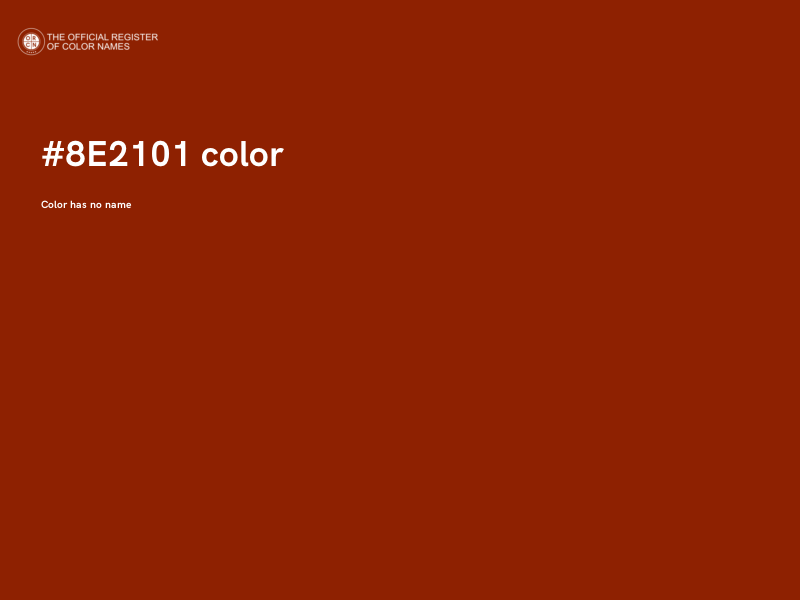 #8E2101 color image