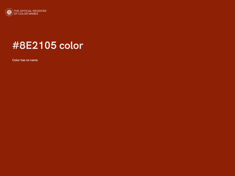 #8E2105 color image