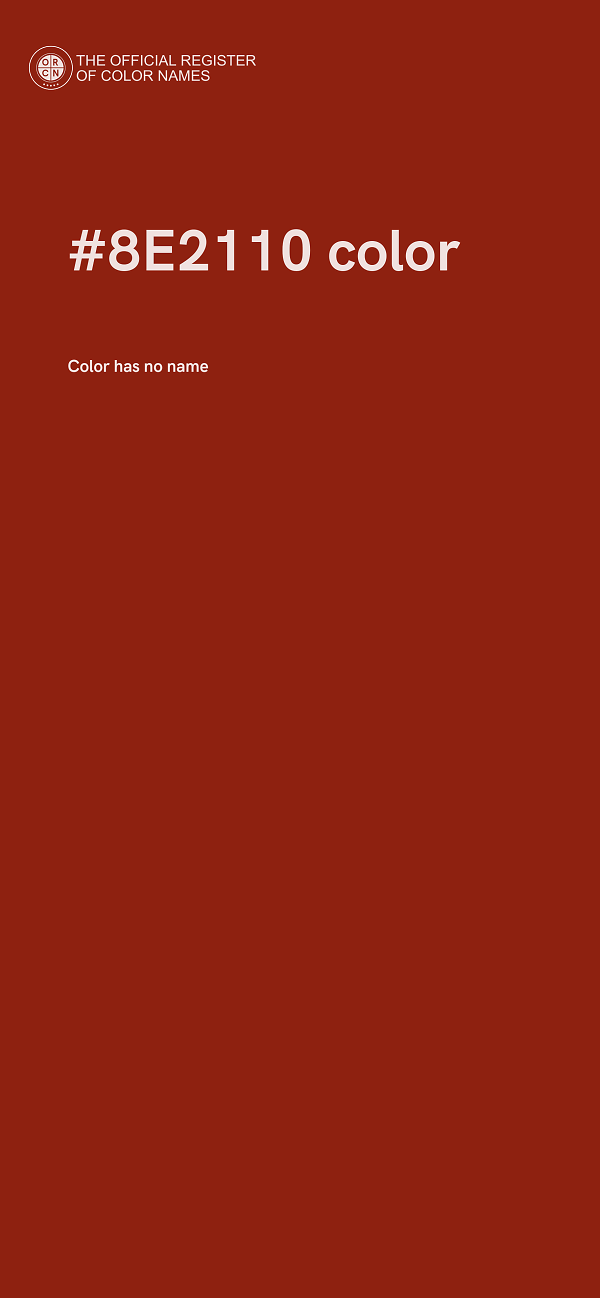 #8E2110 color image