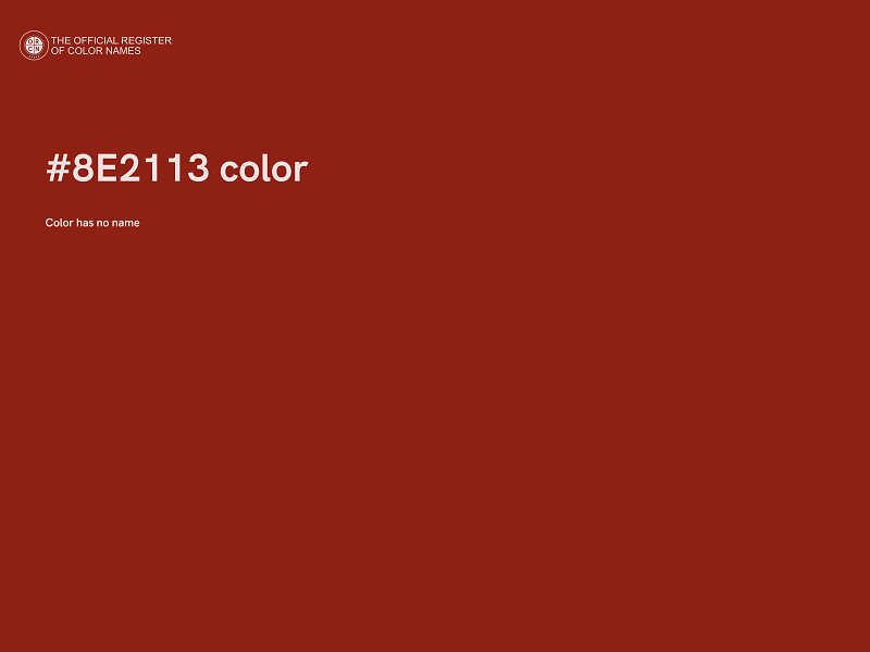 #8E2113 color image