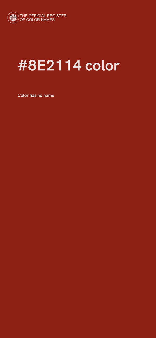 #8E2114 color image
