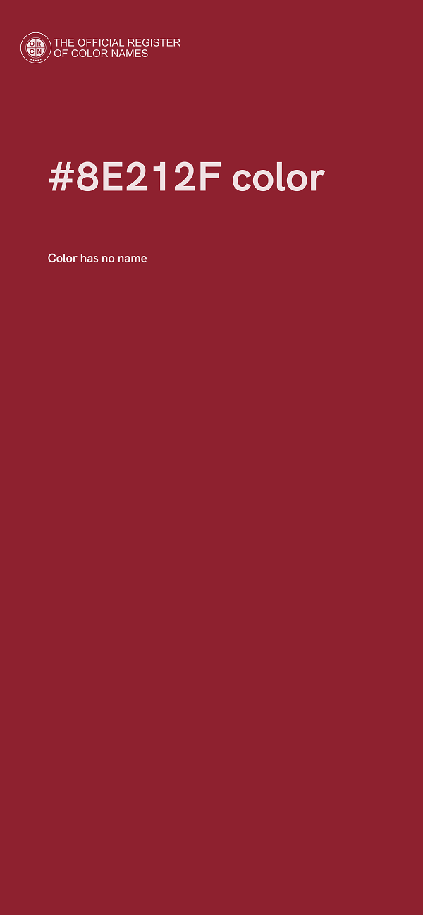 #8E212F color image