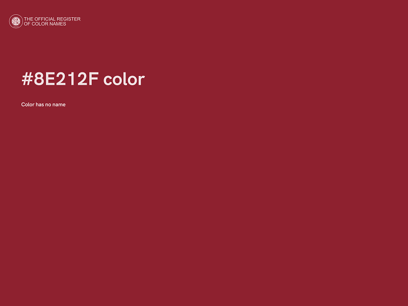 #8E212F color image
