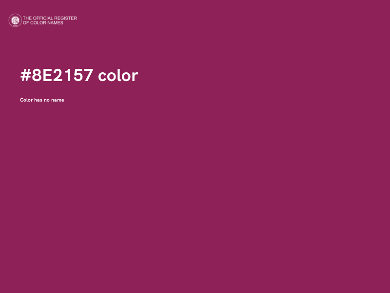 #8E2157 color image