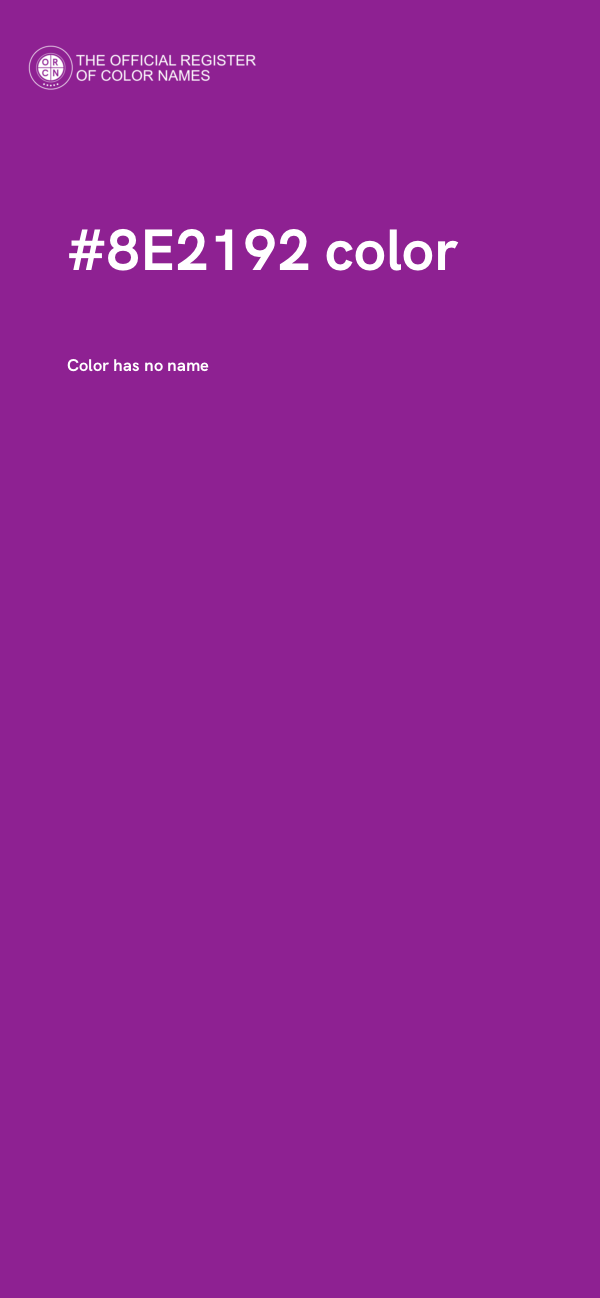 #8E2192 color image