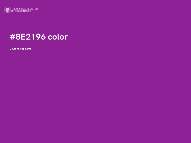 #8E2196 color image